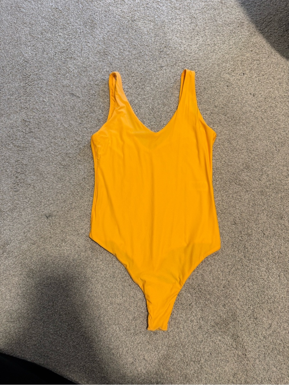 Smoothez by Aerie Womens S bright orange one piece bodysuit: Summer vibrant y2k
